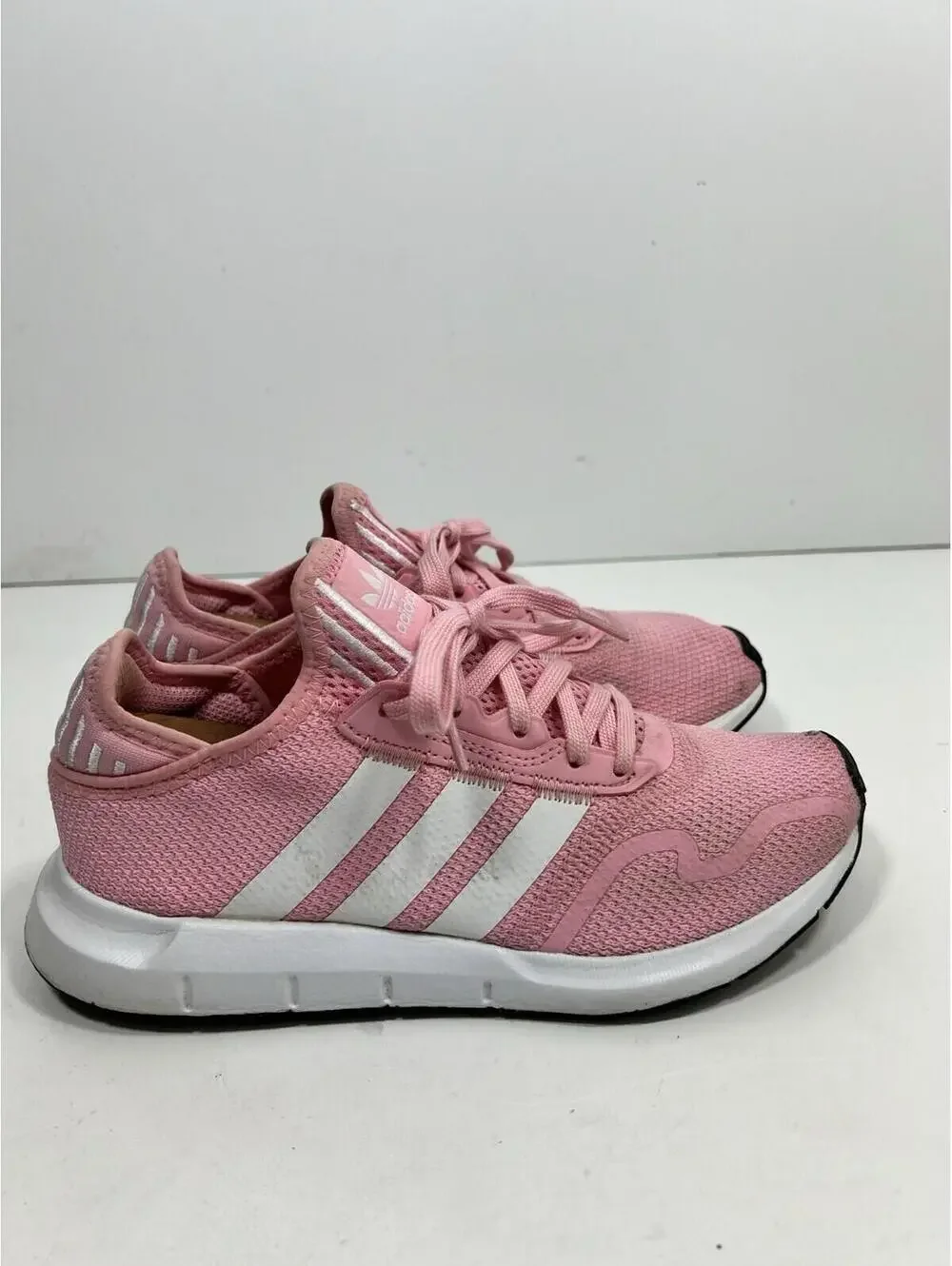 Adidas Pink White Striped Activewear Running Shoes PRB698001 Women’s Size 5 1/2